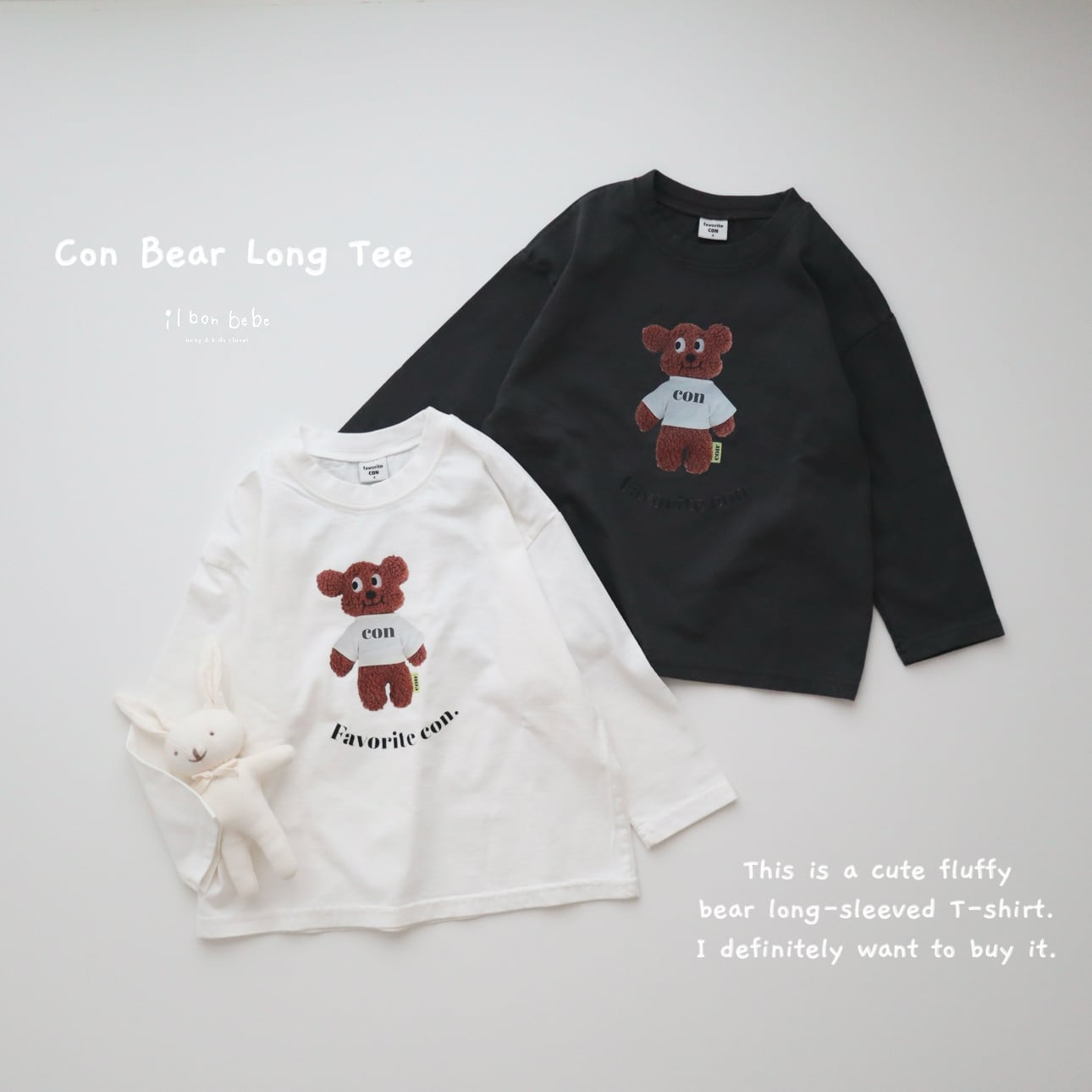 【即納】Con Bear Long Tee