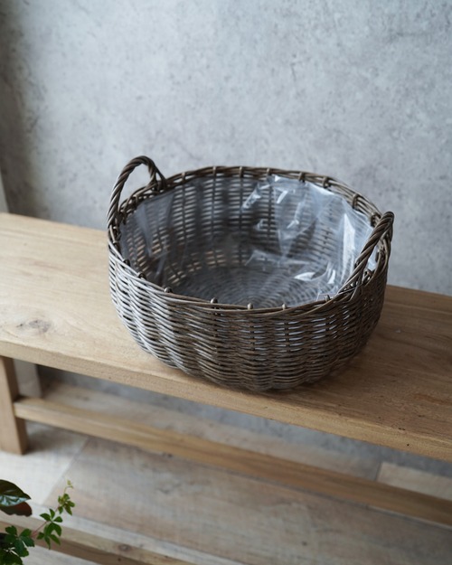 【プラ製】PPラタンバスケット 34cm