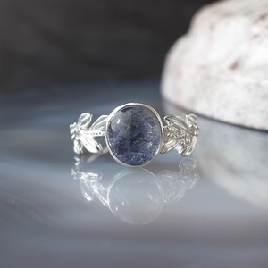 Dumortierite in Quartz デュモルチェライトインクォーツ リング-2
