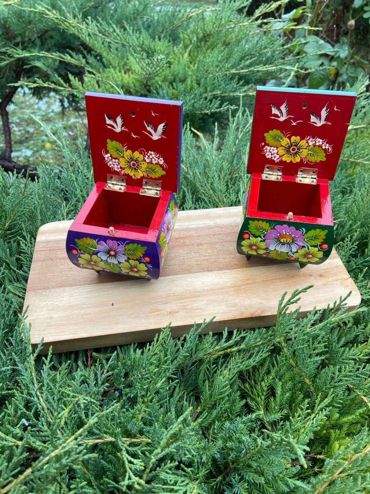 ペトリキフカ・ジュエリーボックス 9cm（ホメンコ） - 19