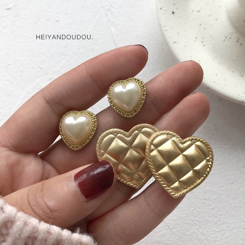 レッドパールイヤリング スタンダードアクセサリー レトロ 真珠 指輪 ブラック・アイド・ピーズ54917005837