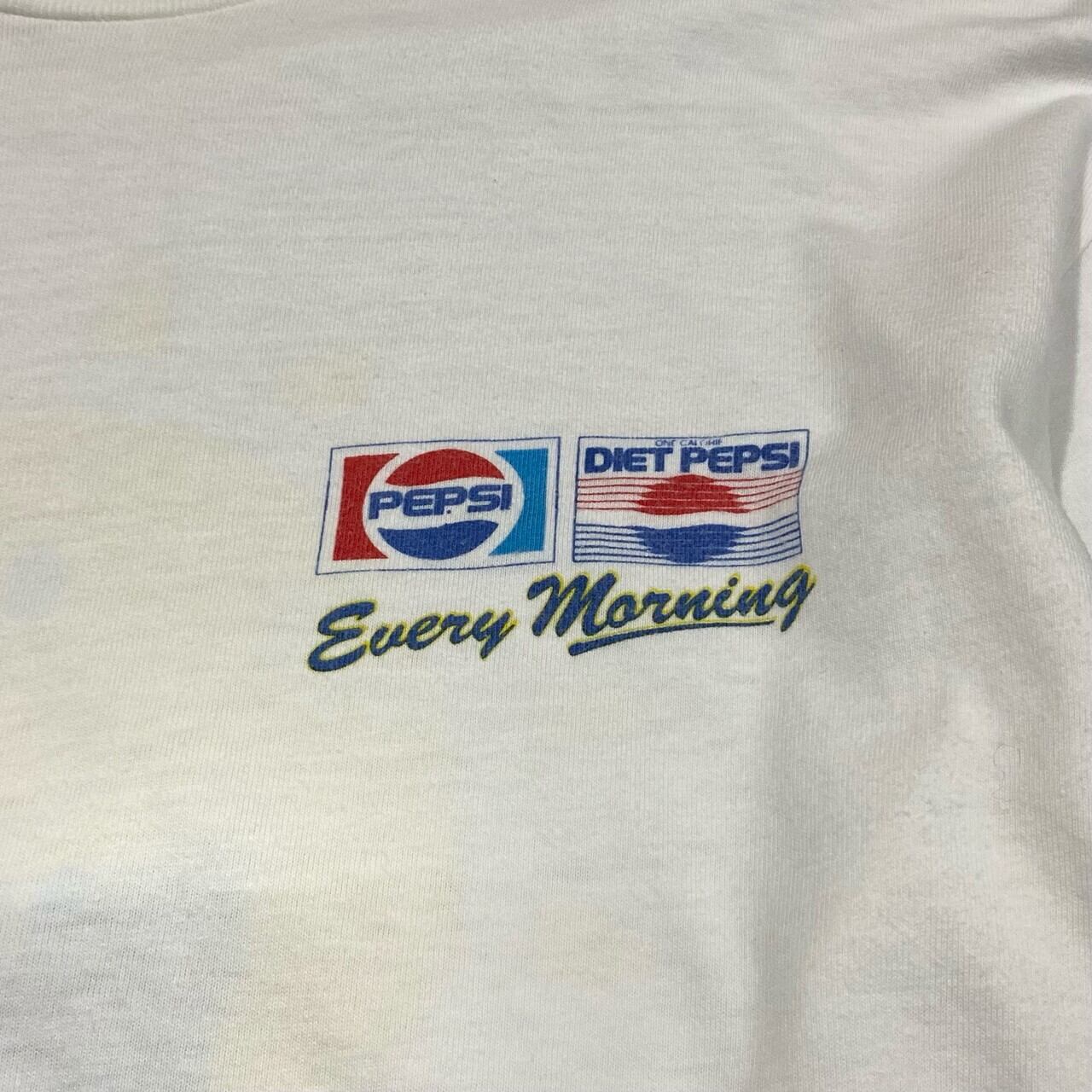 USA製 80〜90年代 ペプシコーラ PEPSI アドバタイジング 企業ロゴ プリント 長袖Tシャツ メンズL 古着 80s 90s ヴィンテージ  ビンテージ ホワイト ロンT バックプリント【ロングTシャツ】【VC】【HA10】【cs2212-20a】【3anniv】 | cave ...