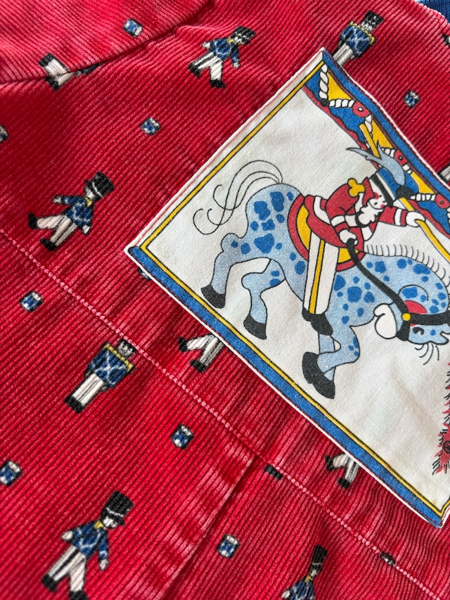 【18m・vintage 】OshKosh 兵隊柄ジャンプスーツ