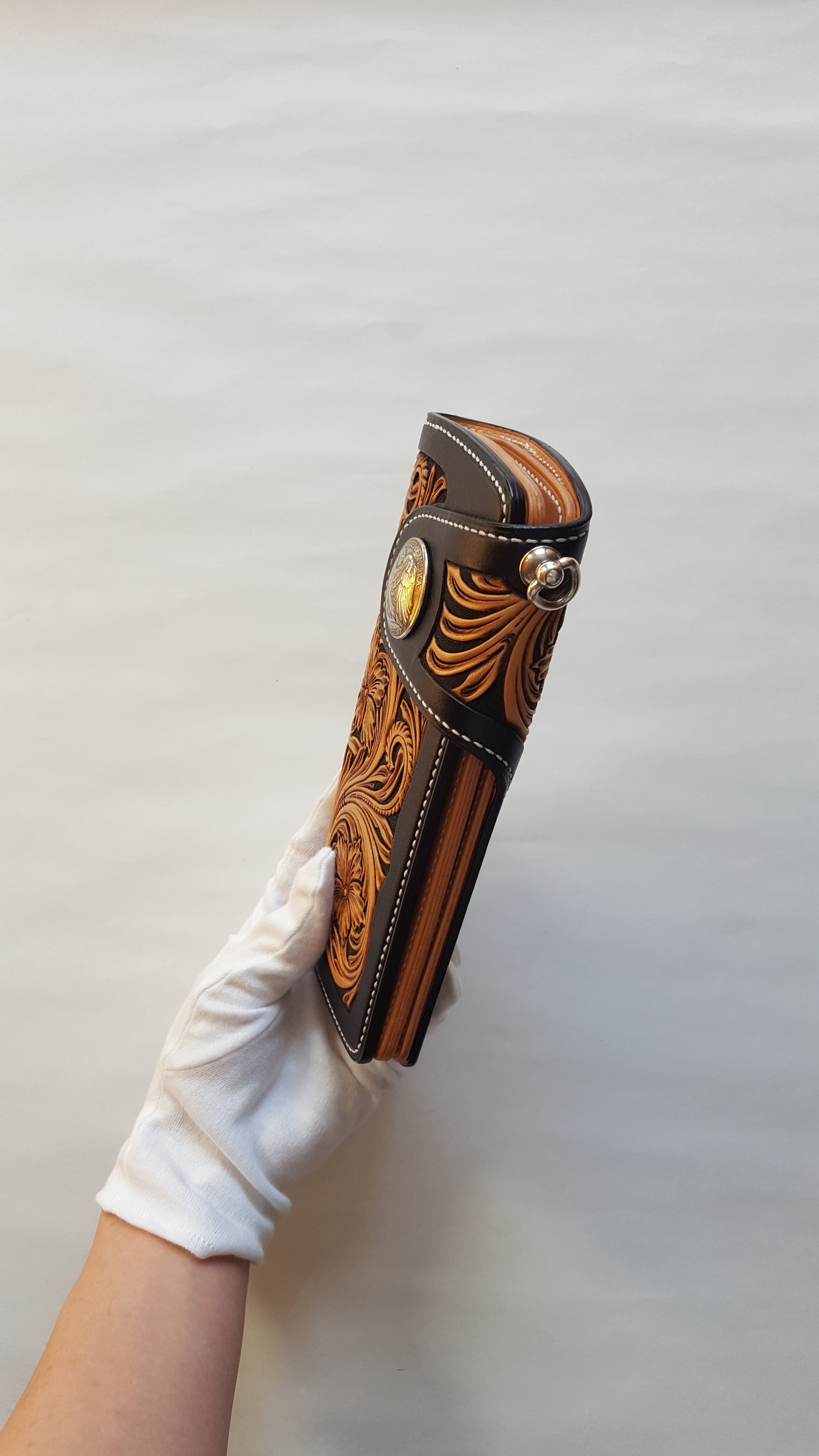 カービングロングウォレット[8] | Ken Leathercraft
