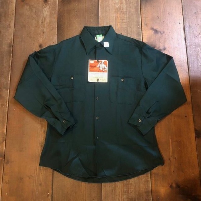 DEADSTOCK 1970年代 USA製 Sears ワークシャツ L程度 VINTAGE