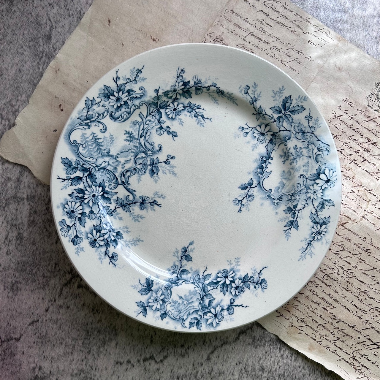 Choisy-le-Roi（ショワジールロワ）Pompadour プレート E フランス  