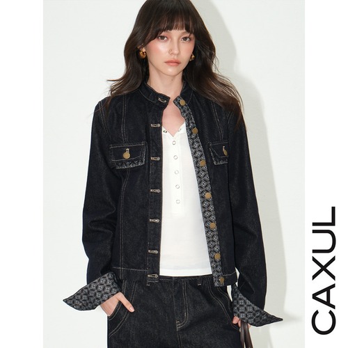 Contrast Trim Denim Jacket