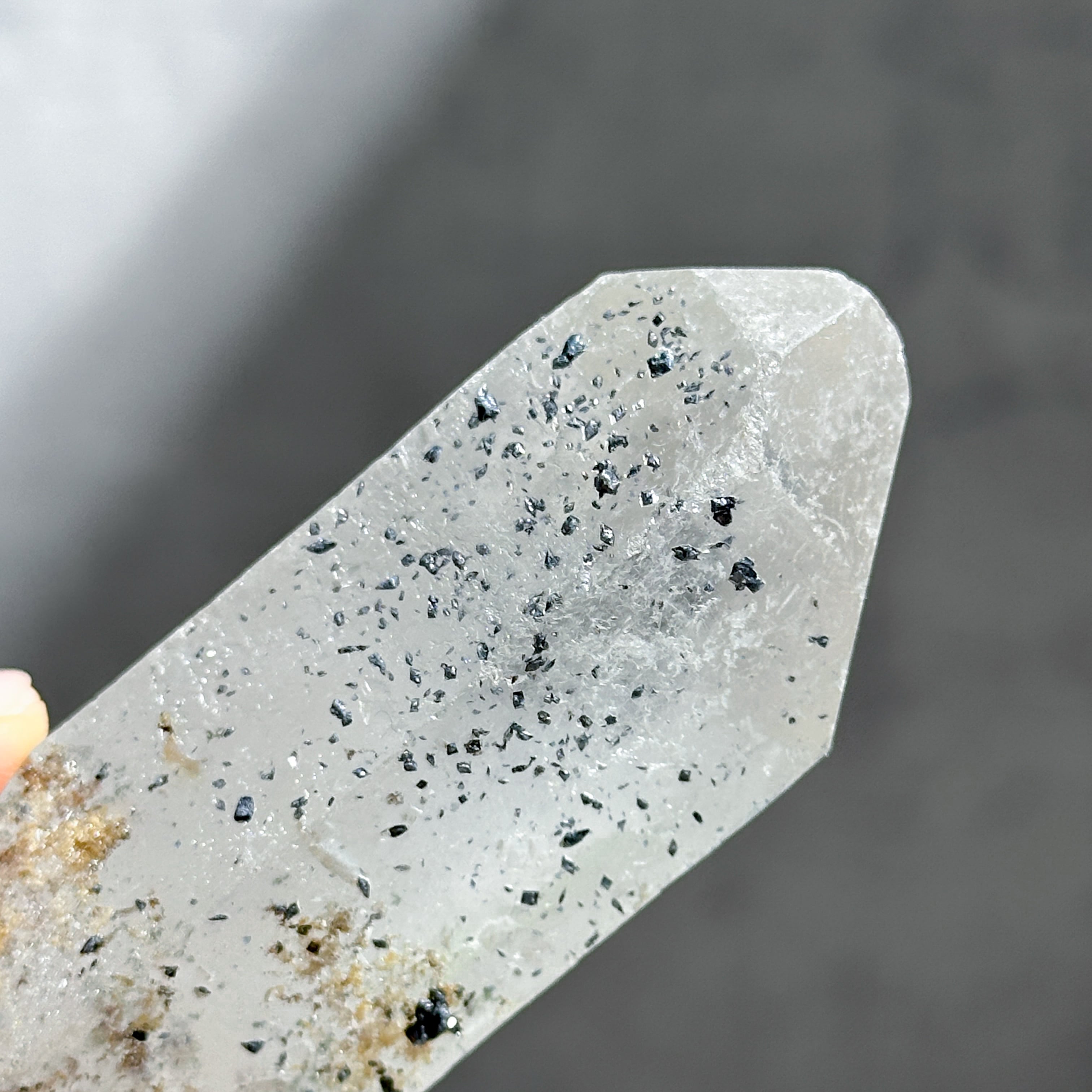 ヘマタイト&クリアクォーツ ミナスジェライス産クリアクォーツwithヘマタイト 14◇ Clear Quartz