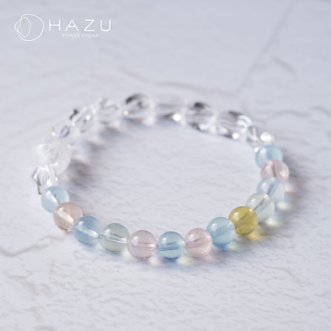 心踊る、希望に満ちた未来を招く［ミックスベリル／水晶］ | 天然石HAZU
