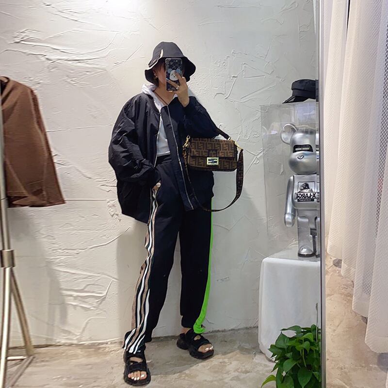 大きいサイズの女性のファッションのスケミングトップスの女性の200 kg脂肪mm秋カバー腹薄い文字長袖ジャケットのバージョン ミックスインファッション14829150450