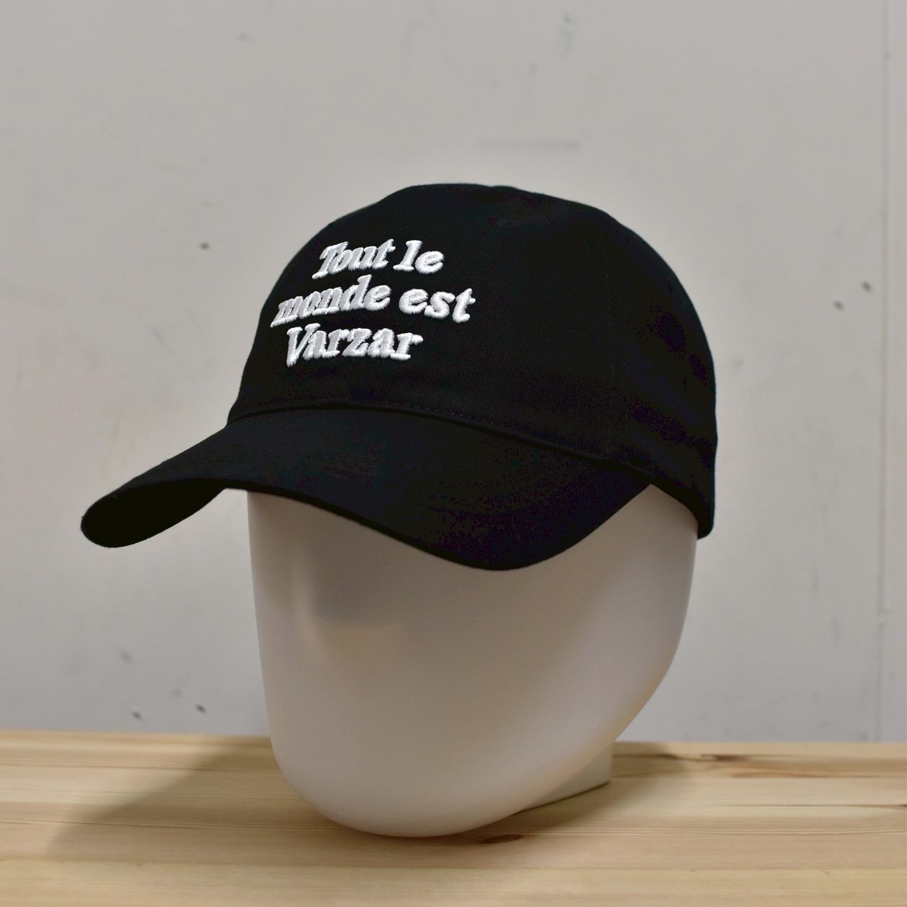 【VARZAR】TMV Lettering Ball Cap Twill BLACK