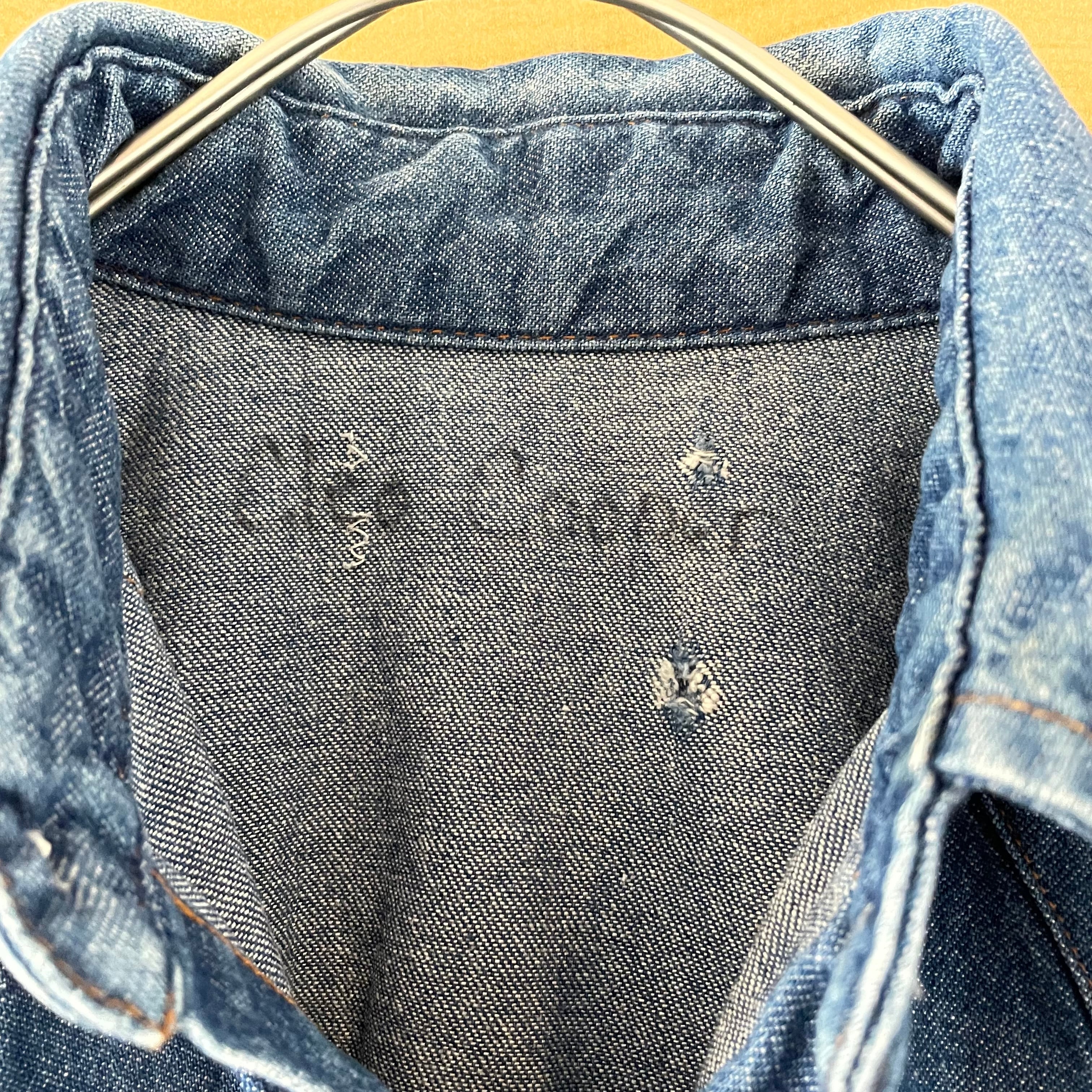 Wrangler】80s 90s ラングラー ウエスタンデニムシャツ アメリカ古着