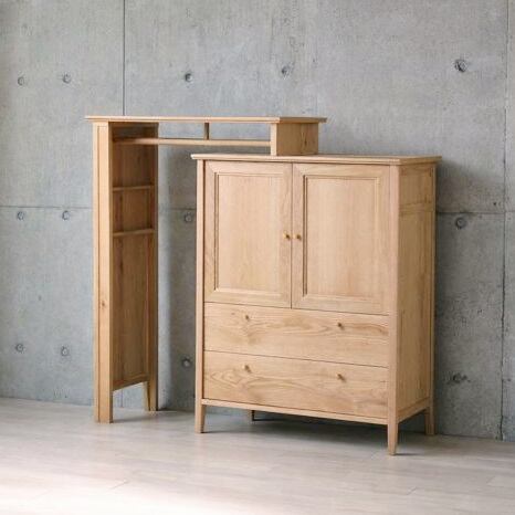 キャビネット おしゃれ 収納 チェスト 北欧 無垢材 木製 天然木 扉