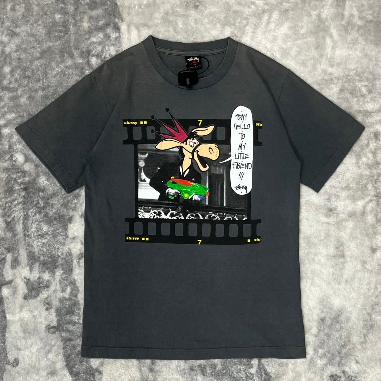 80s stussy デニムストライプシャツ 黒タグ ビンテージ 80s stussy デニムストライプシャツ 黒タグ ビンテージ