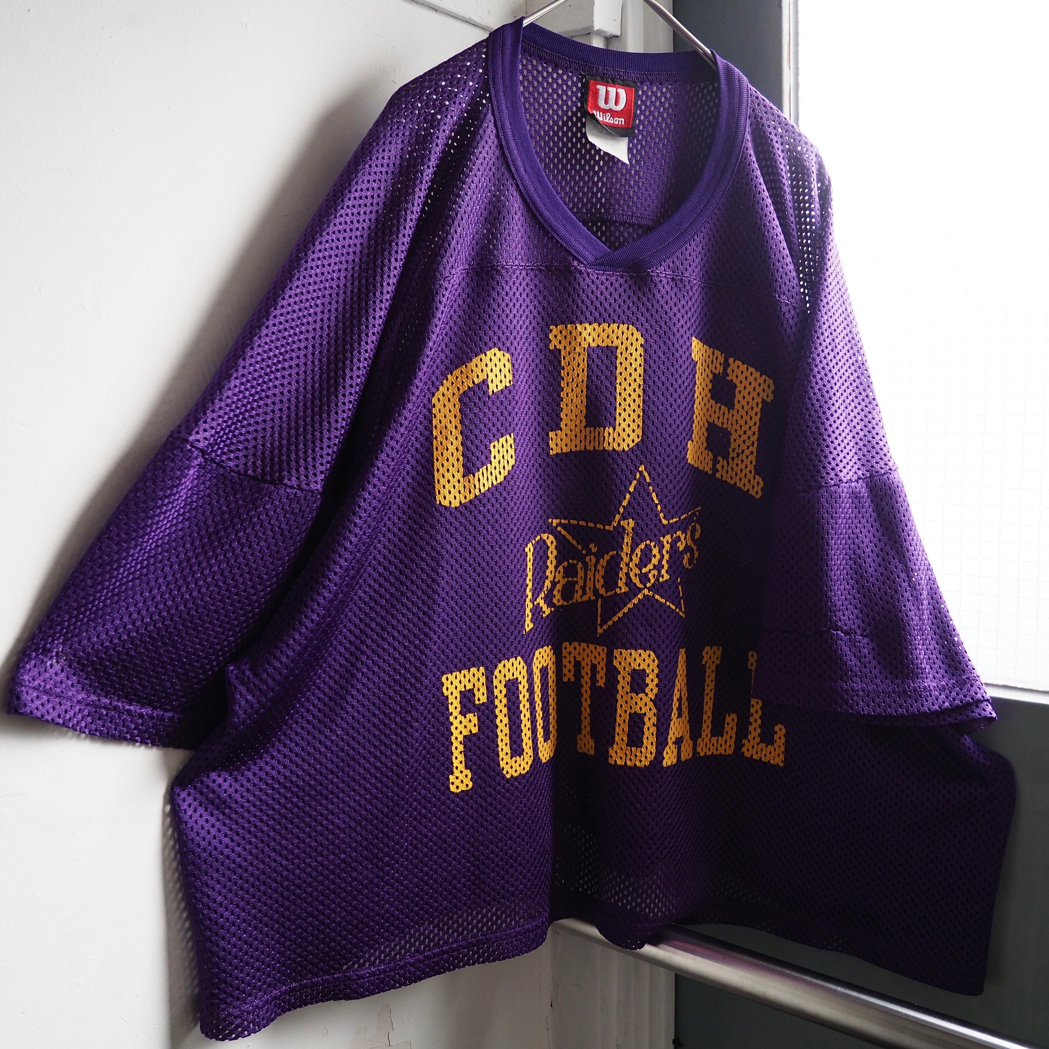 1990s ” Wilson ” ” CDH Raiders ” Short length mesh game Tee
