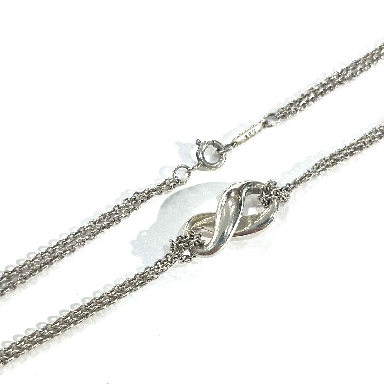 限定価格【TIFFANY&Co.】2512 Wチェーン 立体インフィニティ