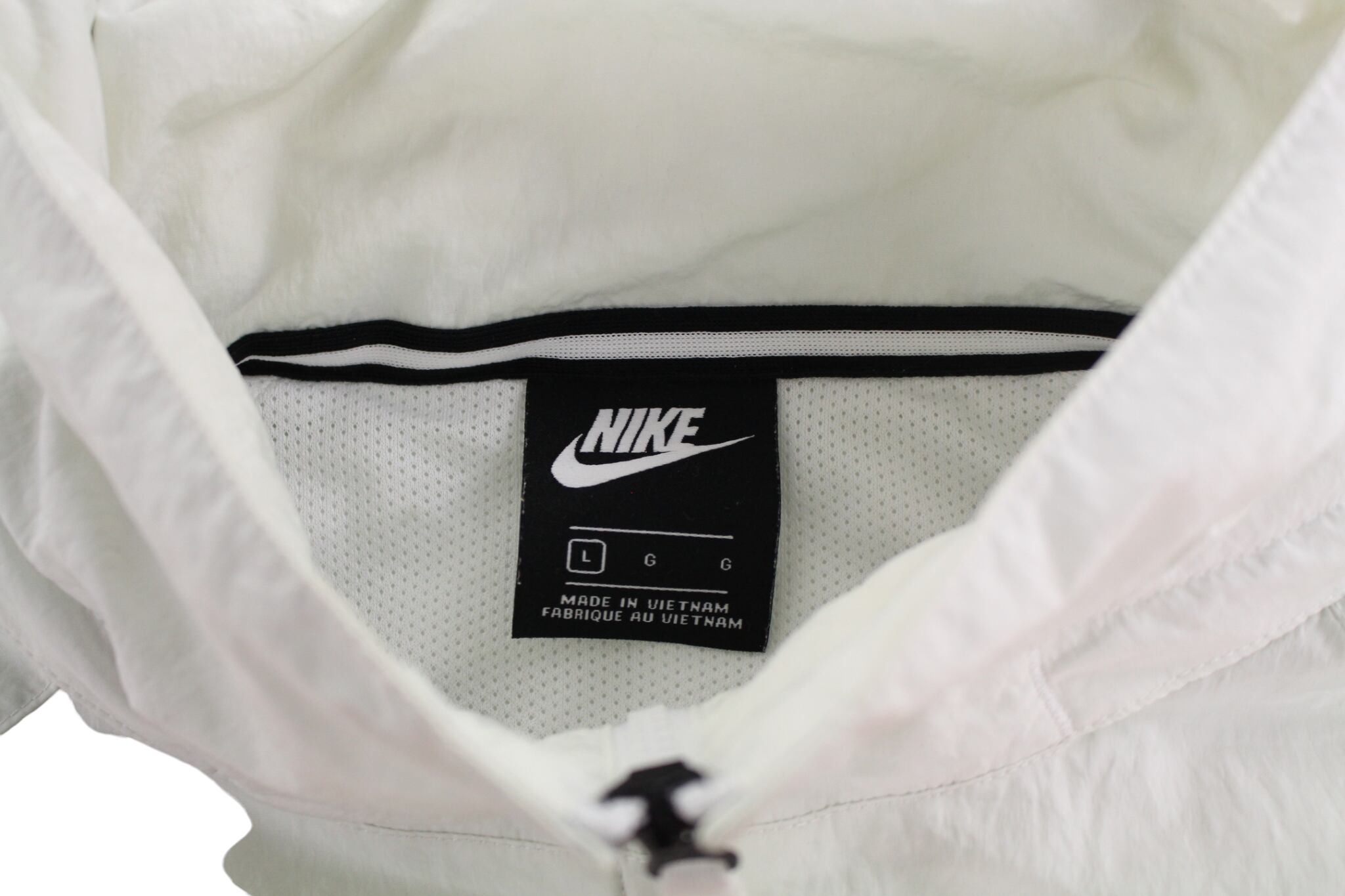NIKE オレンジ×ホワイト ハーフジップ ナイロンジャケット【FF NIKE オレンジ×ホワイト ハーフジップ ナイロンジャケット【FF