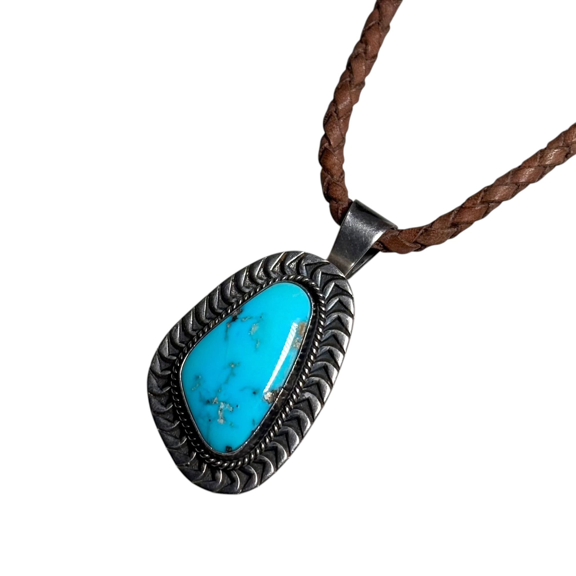 最も人気商品 Navajo Gary Reeves ナチュラルターコイズ ペンダント 