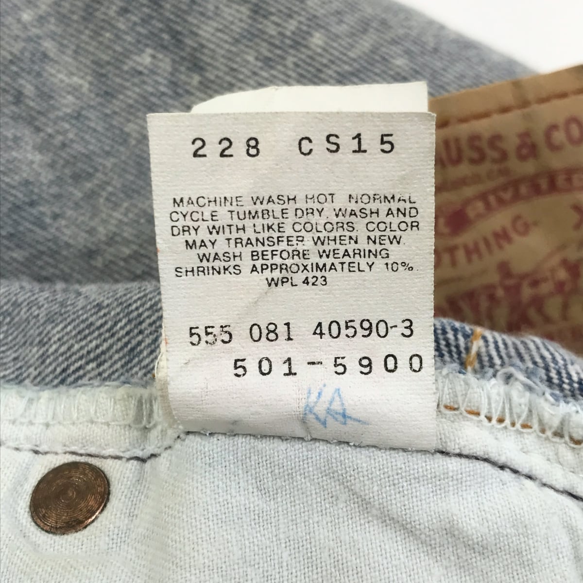 LEVI'S リーバイス 90年代 USA製 501- 5900 刻印 555 ブルー W28 L36