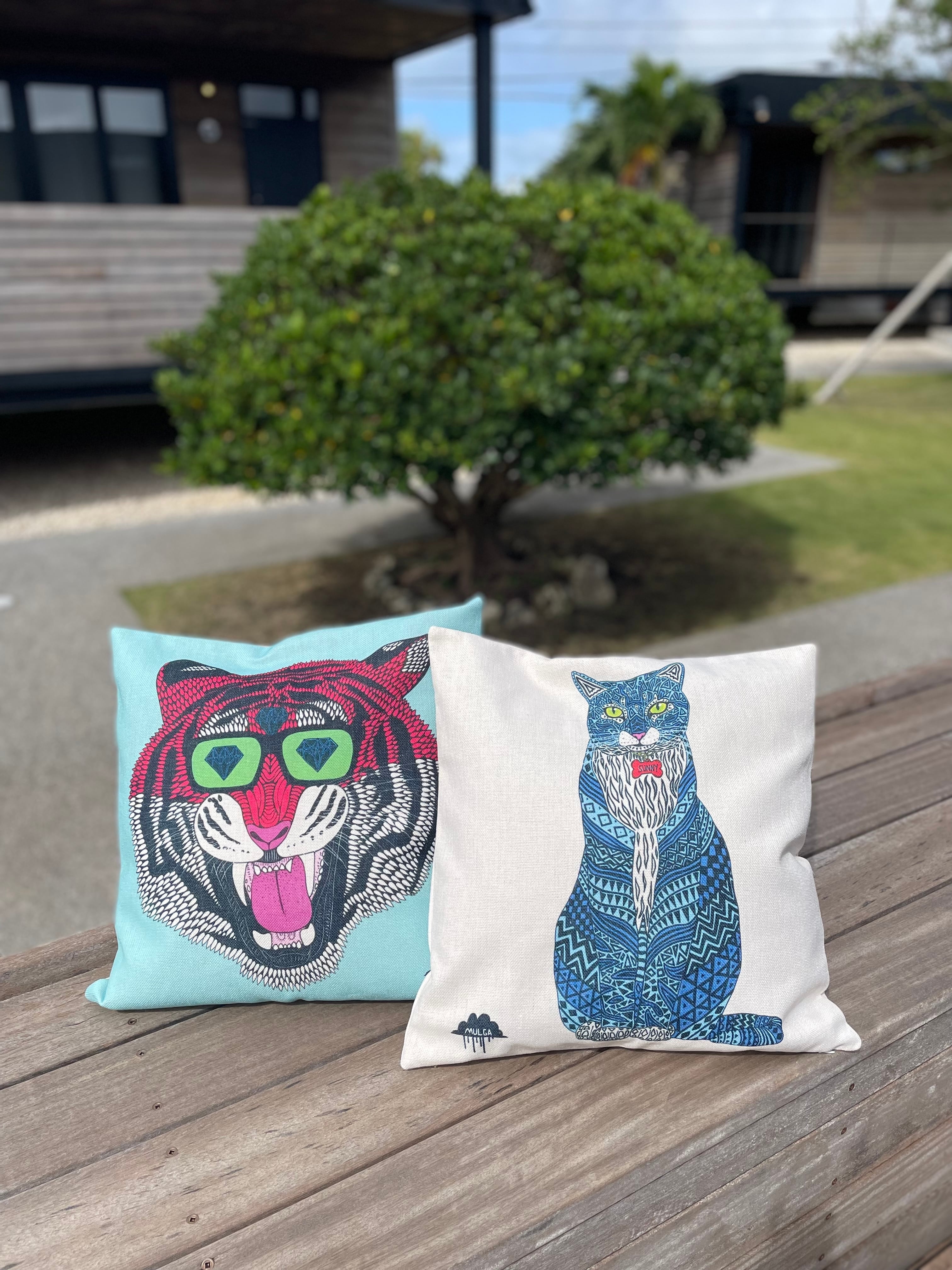 クッションカバー/Sunny the Cat | MULGA THE ARTIST ASIA
