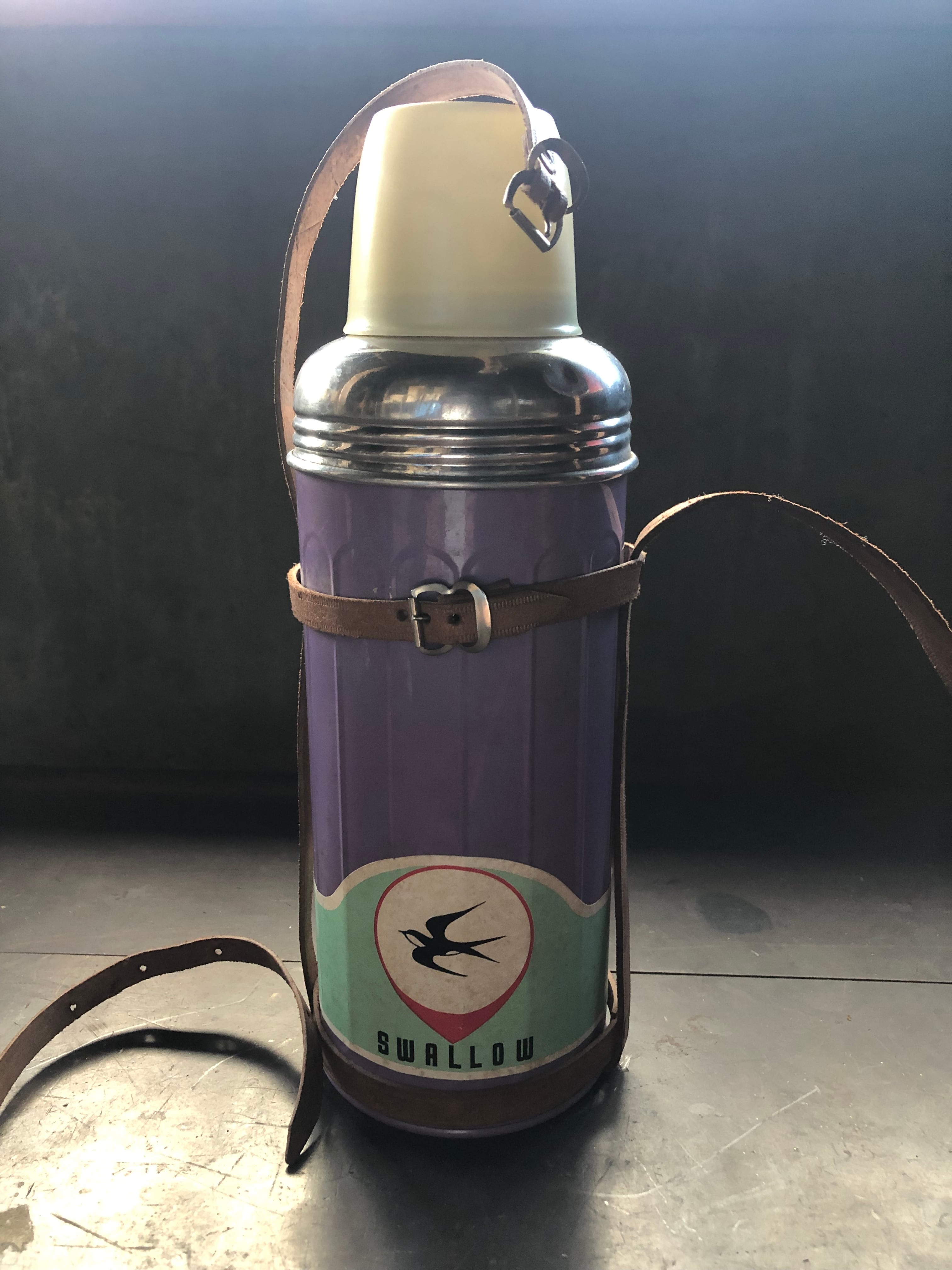 水筒 紫色 魔法瓶 スワロー インテリア 昭和レトロ | 昭和レトロ 金物