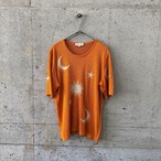 Orange glitter summer knit