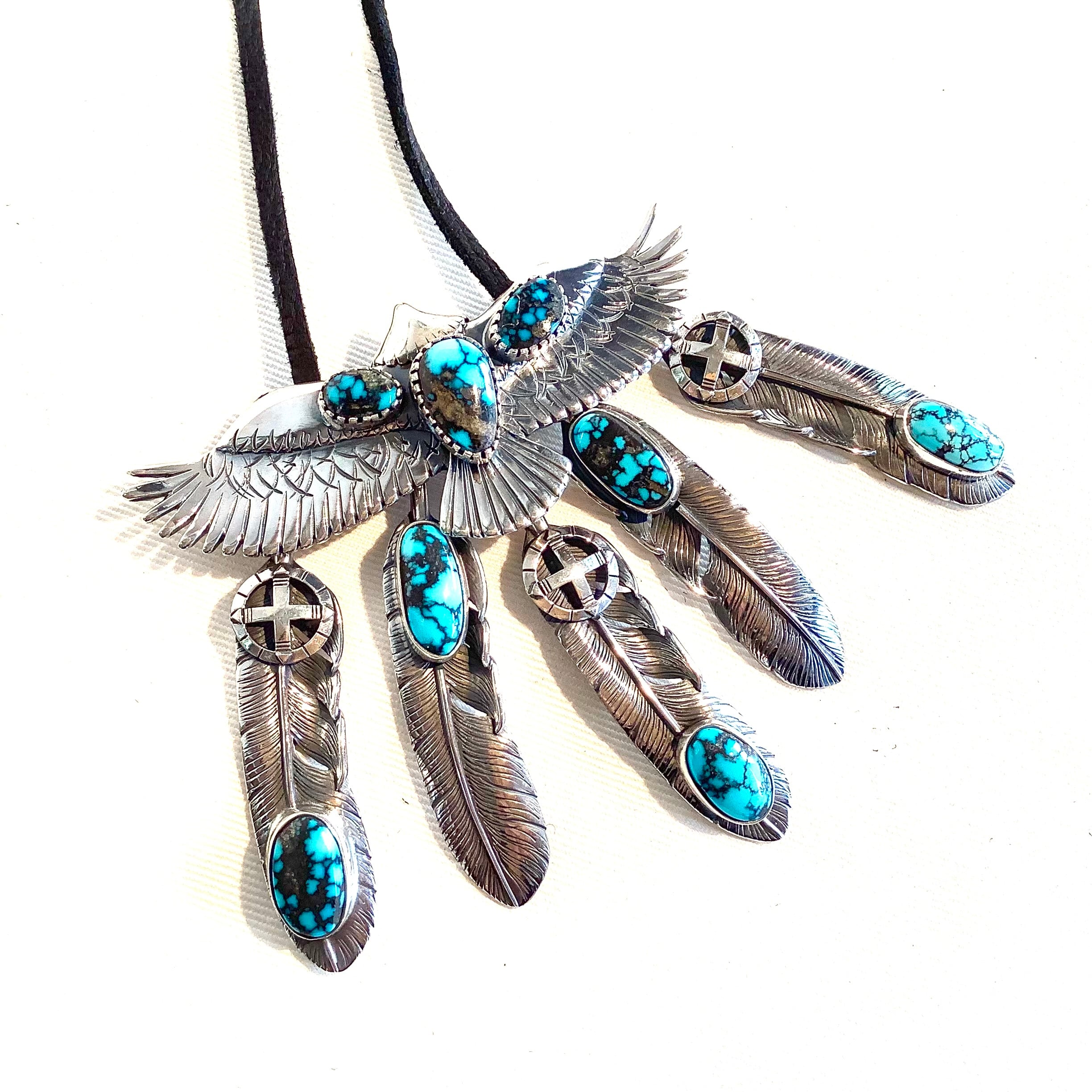 WHEEL WORKS ホイールワークス　Complete Eagle Necklace Feather Cloud Mountain  Turquoise コンプリートイーグルネックレス　フェザー　クラウドマウンテンターコイズ　 | FirstOrderJewelry ...