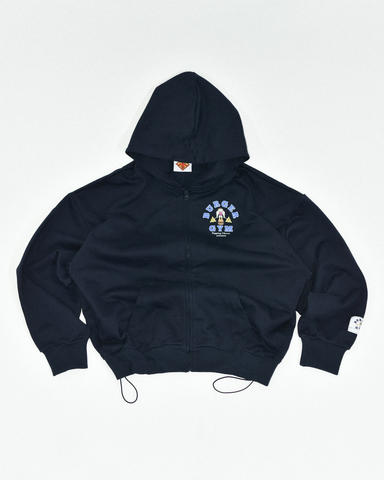 バーガージムジップパーカー ネイビー