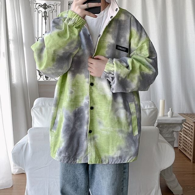 予約販売】ジャケット リバーシブル タイダイ柄 アウター ブルゾン