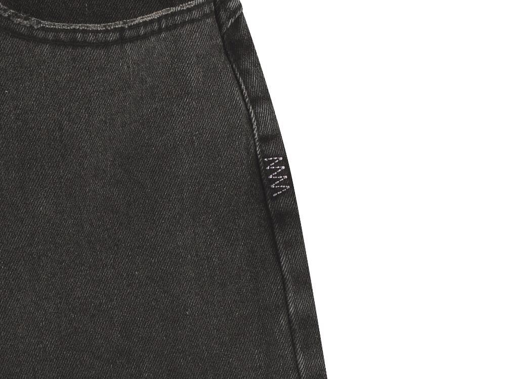 COYSEIO] W STITCH DENIM PANTS BLACK 正規品 韓国ブランド 韓国
