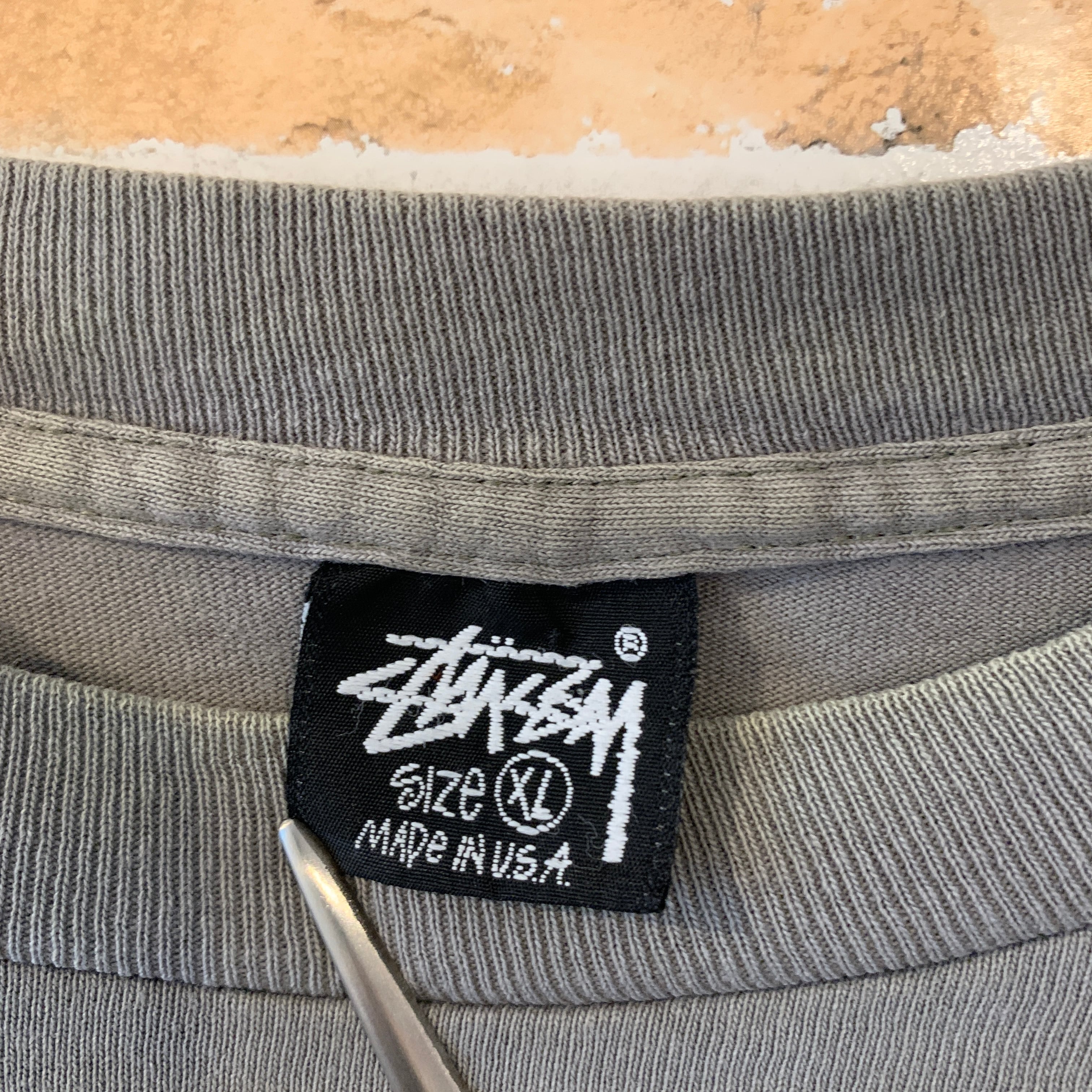 old stussy 80s ステューシー 黒タグ Dグリーン USA製 - デニム/ジーンズ