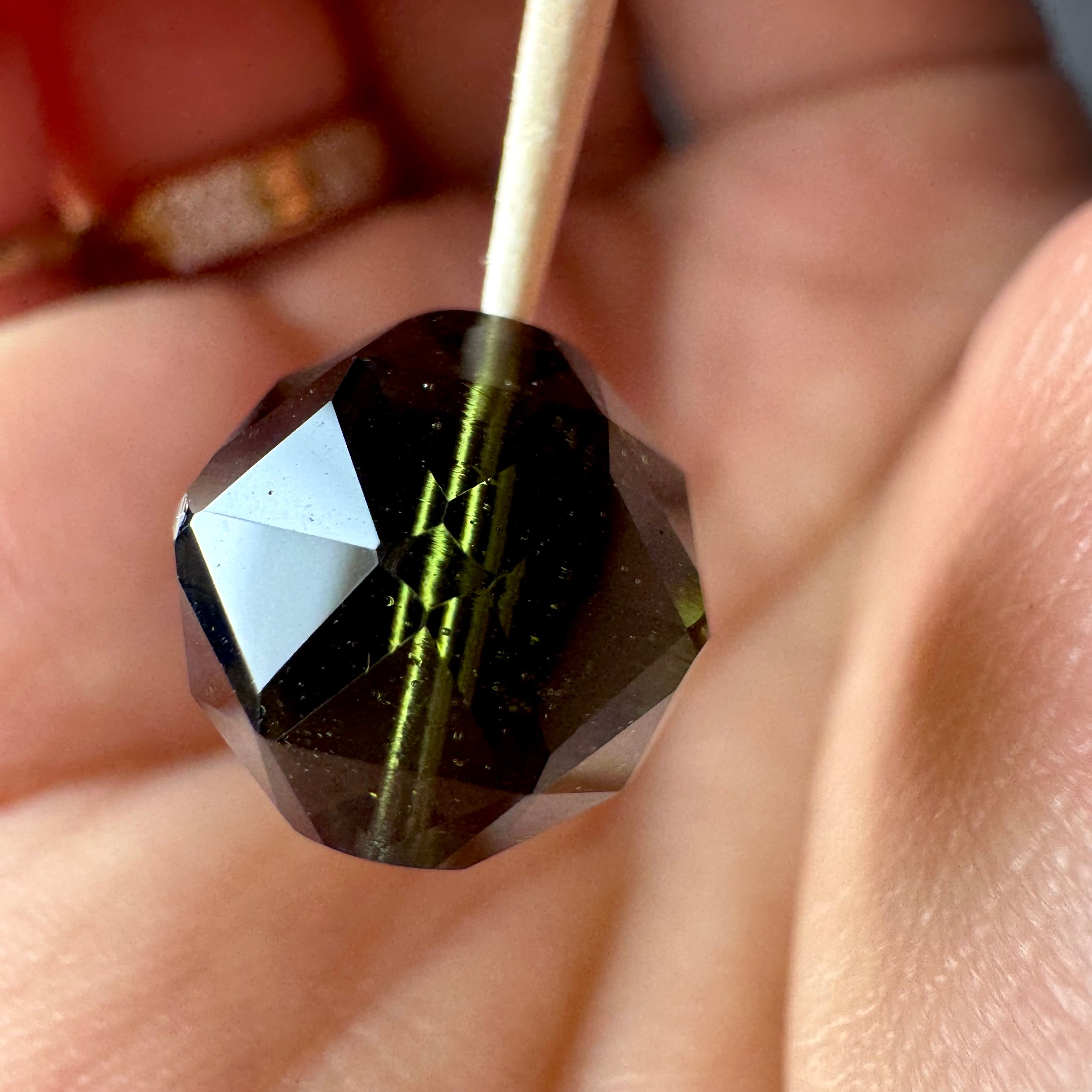 モルダバイト スターカット 苺 スーパーセブン レピドクロサイト K18