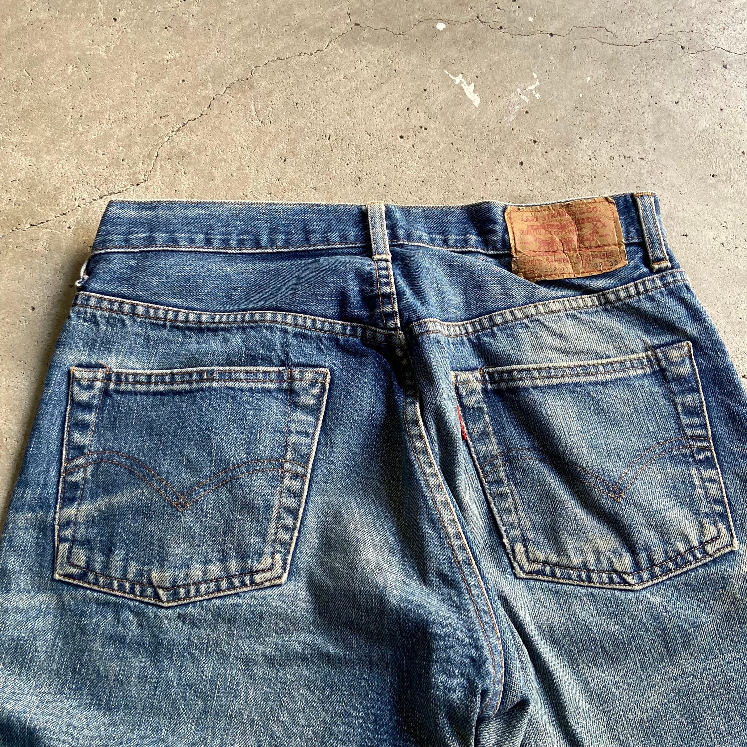 希少 01年製 Levi's502XX ビッグE TALON製ZP 赤耳 W30