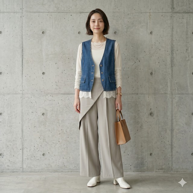 ★9月3~7日POPUP販売限定★Mia Asterism ラップデザイン ワイドパンツ【1644143】