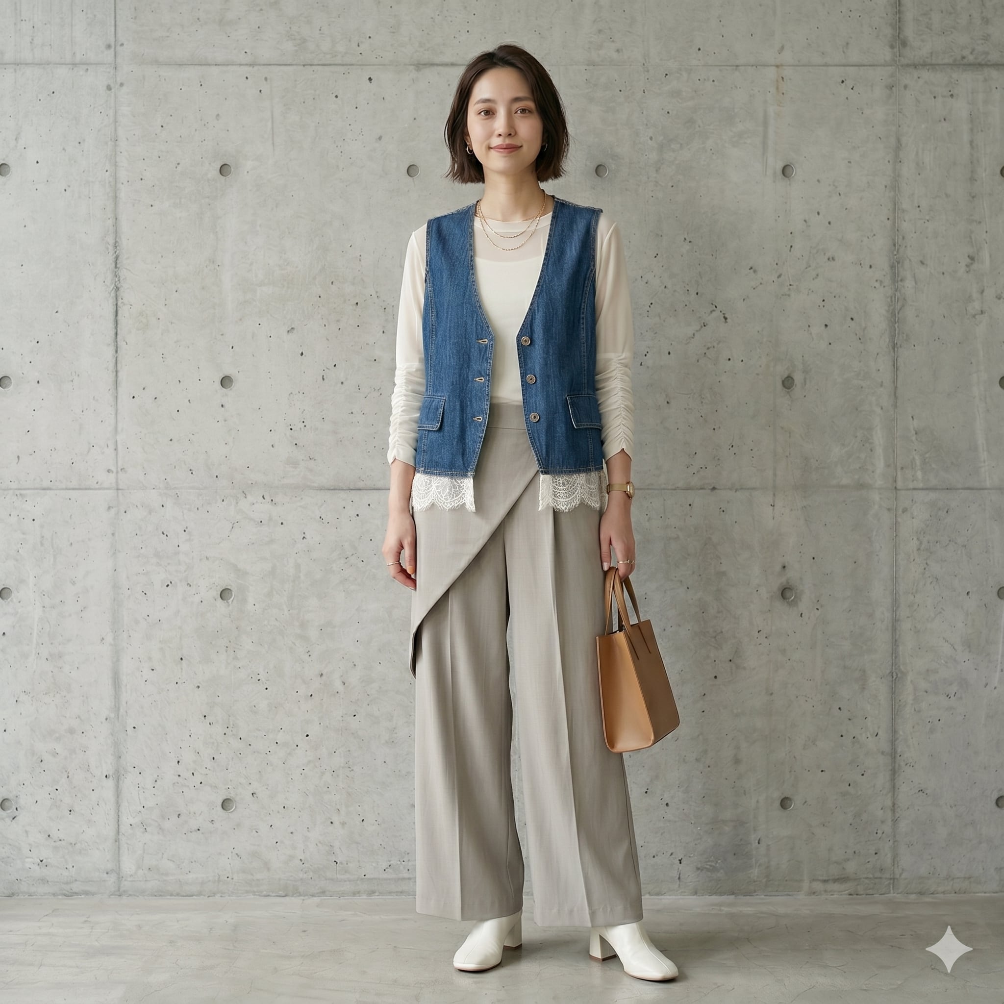 ★7月3~7日POPUP店頭受注販売限定★Mia Asterism ラップデザイン ワイドパンツ【1644143】