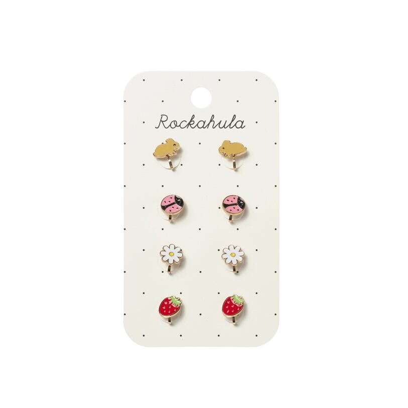 Y251M:Spring Garden Clip On Earrings-MULTI