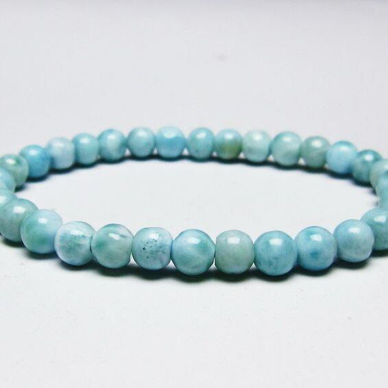 ラリマー ブレスレット 6mm 一点物 メール便可 [M便 1/10] 111-45362