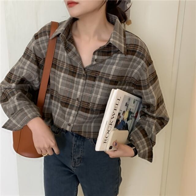 チェック柄シャツレディース Lady S House