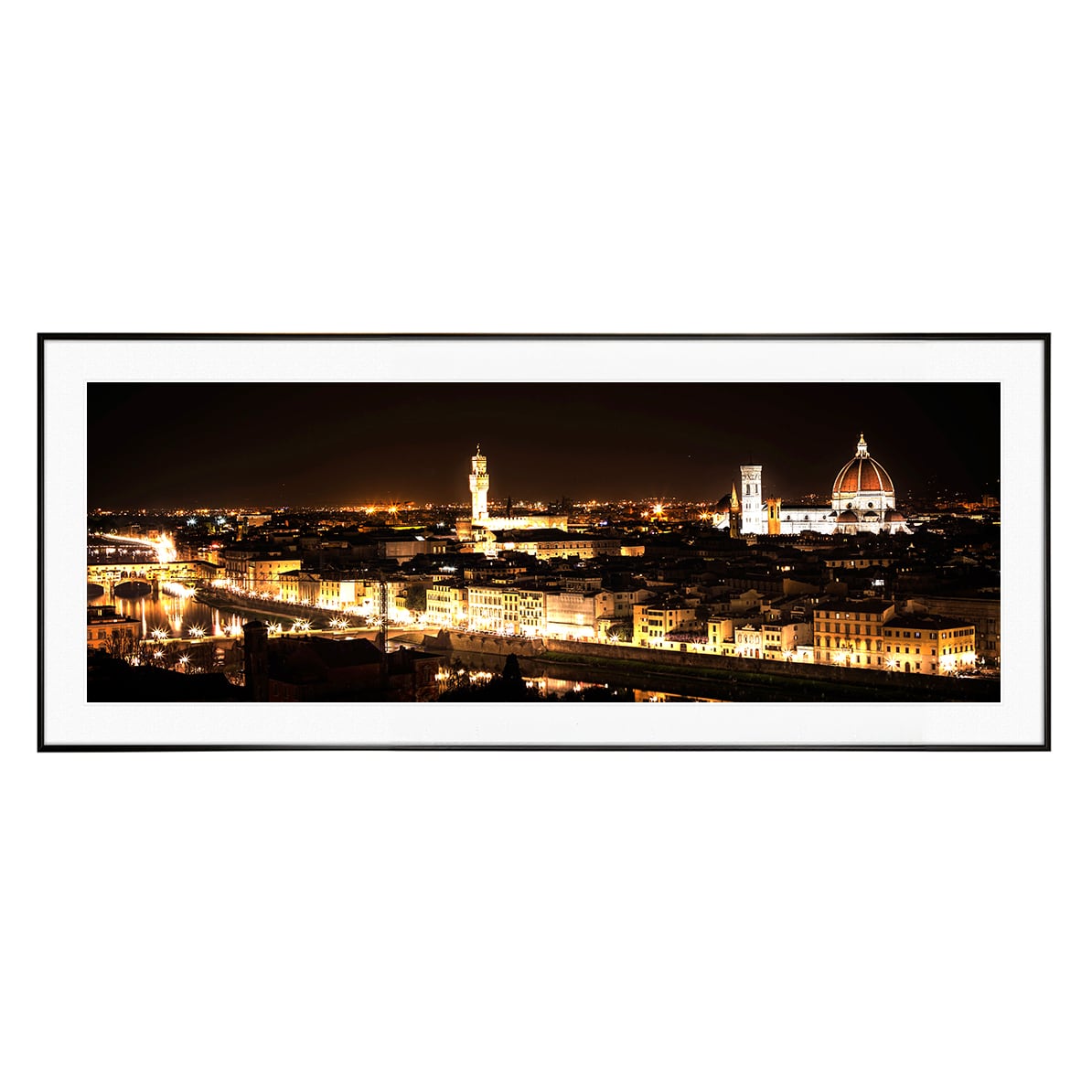 夜景写真 イタリア フィレンツェ ミケランジェロ広場の夜景 インテリア