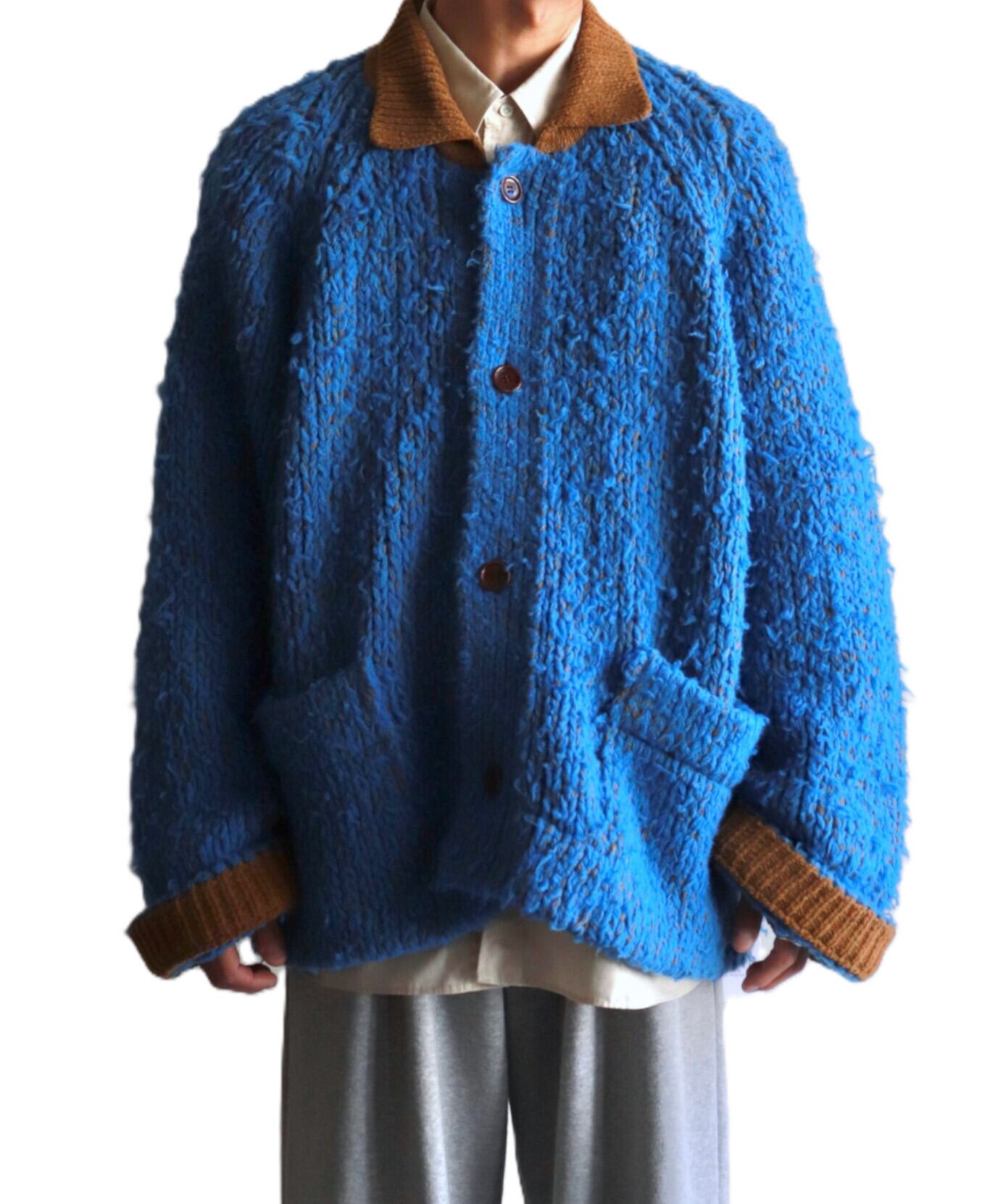 Kota Gushiken / KGAW25-K09 FISHERMAN'S WOOL FUR JACKET (LIGHT BLUE