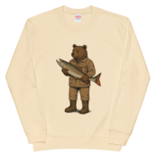 FISHING BEAR 裏毛スウェットA0089