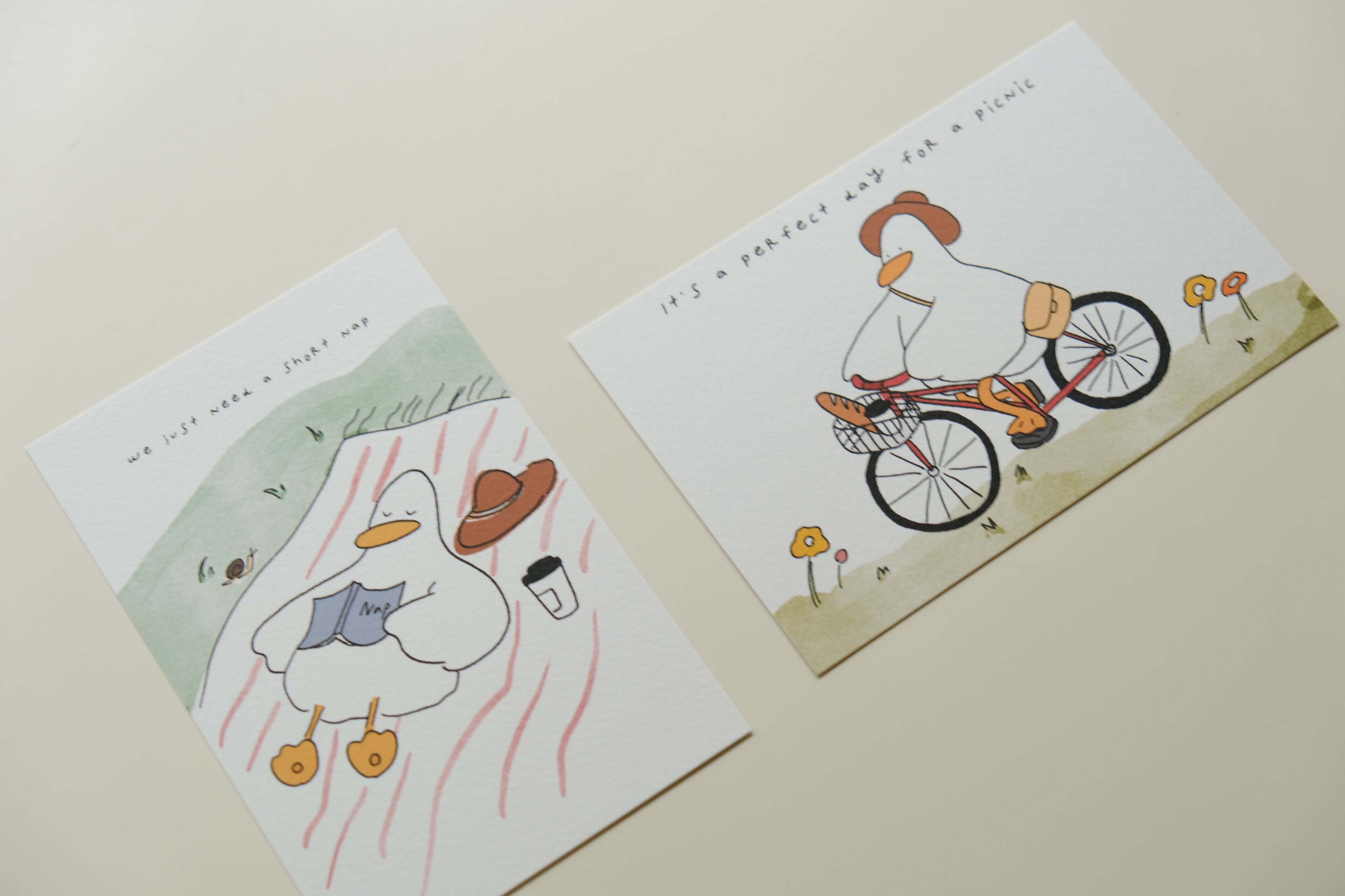 Ahiru post card (2枚セット) | Hello, small things!