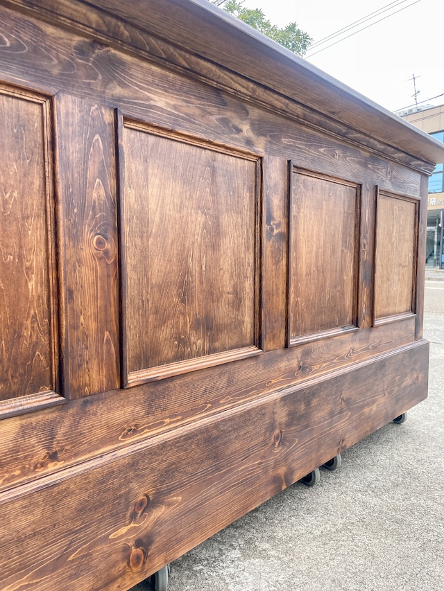 アンティーク調レジカウンター106 (パン屋さん・お菓子屋さん向け)W2000 オーダーメイド家具店舗什器