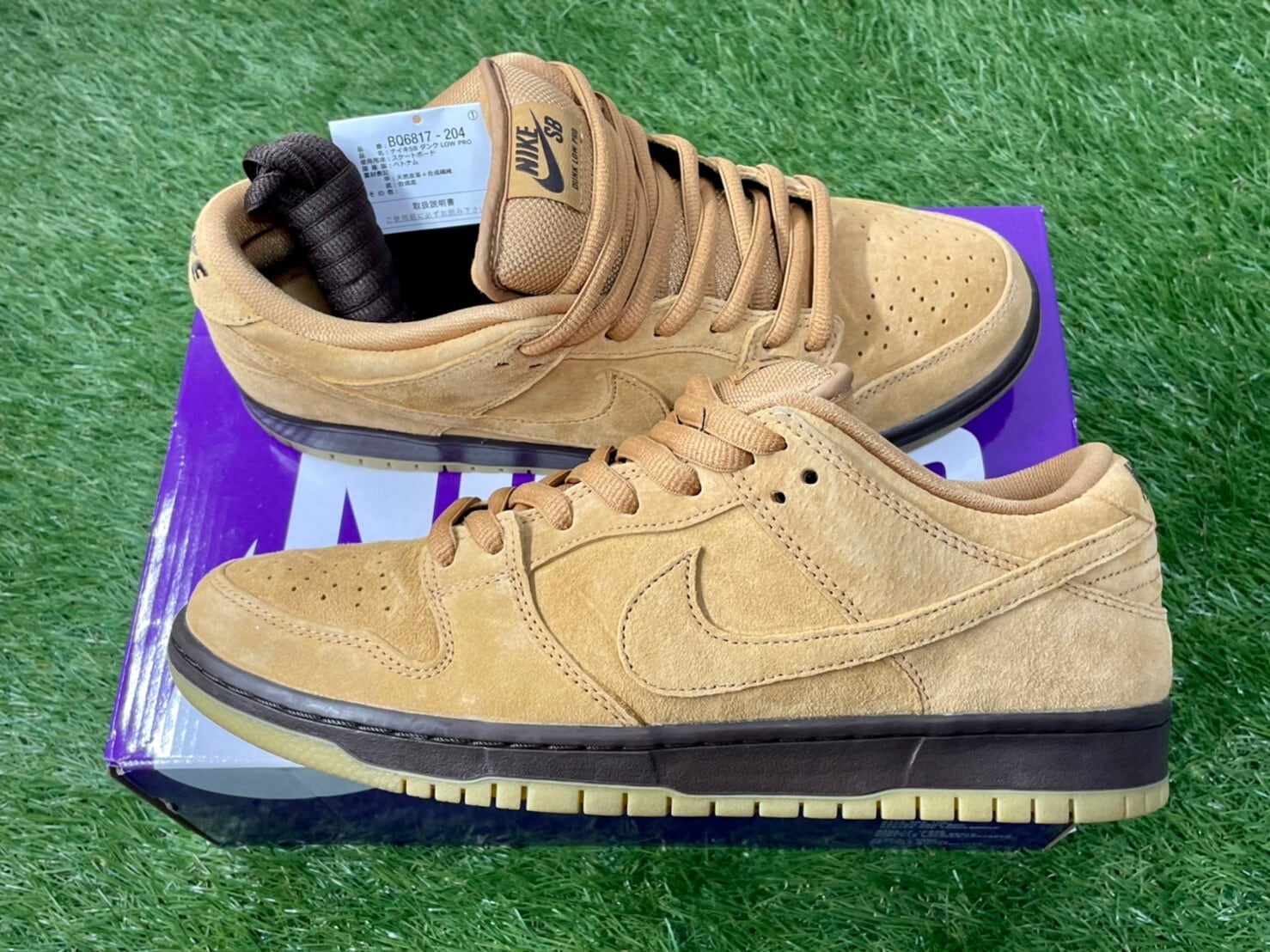 28cm NIKE SB DUNK LOW PRO WHEAT MOCHA