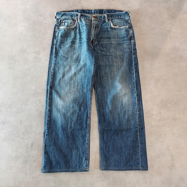 リーバイス569 Levis W34 ブルーデニム 青 ヒゲ 古着 15583