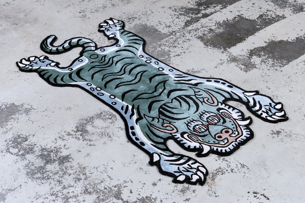 Tibetan Tiger Rug 《Mサイズ•シルク・オリジナル2・フォレスト