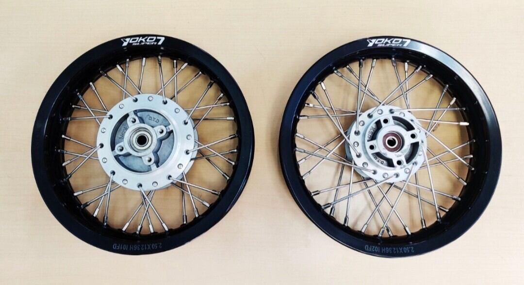 2月新入荷1セットだけ ksrpro、ksr110用林道オフ用アルミスポーク