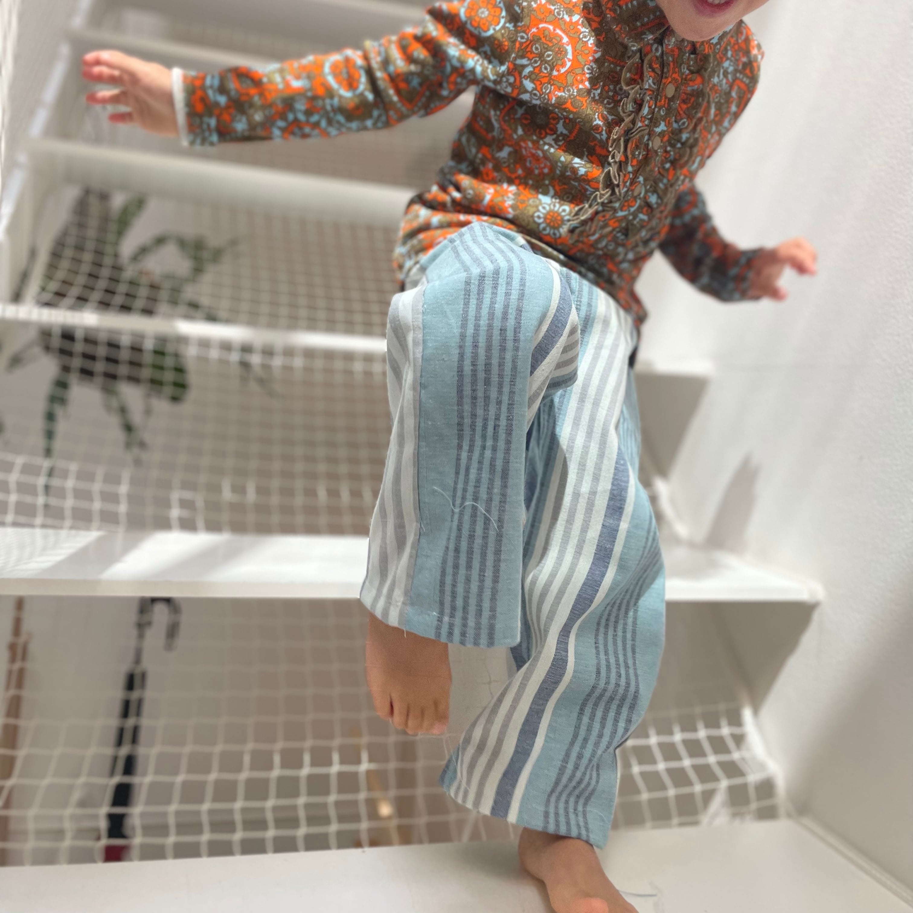 blue stripe pants | worzoi