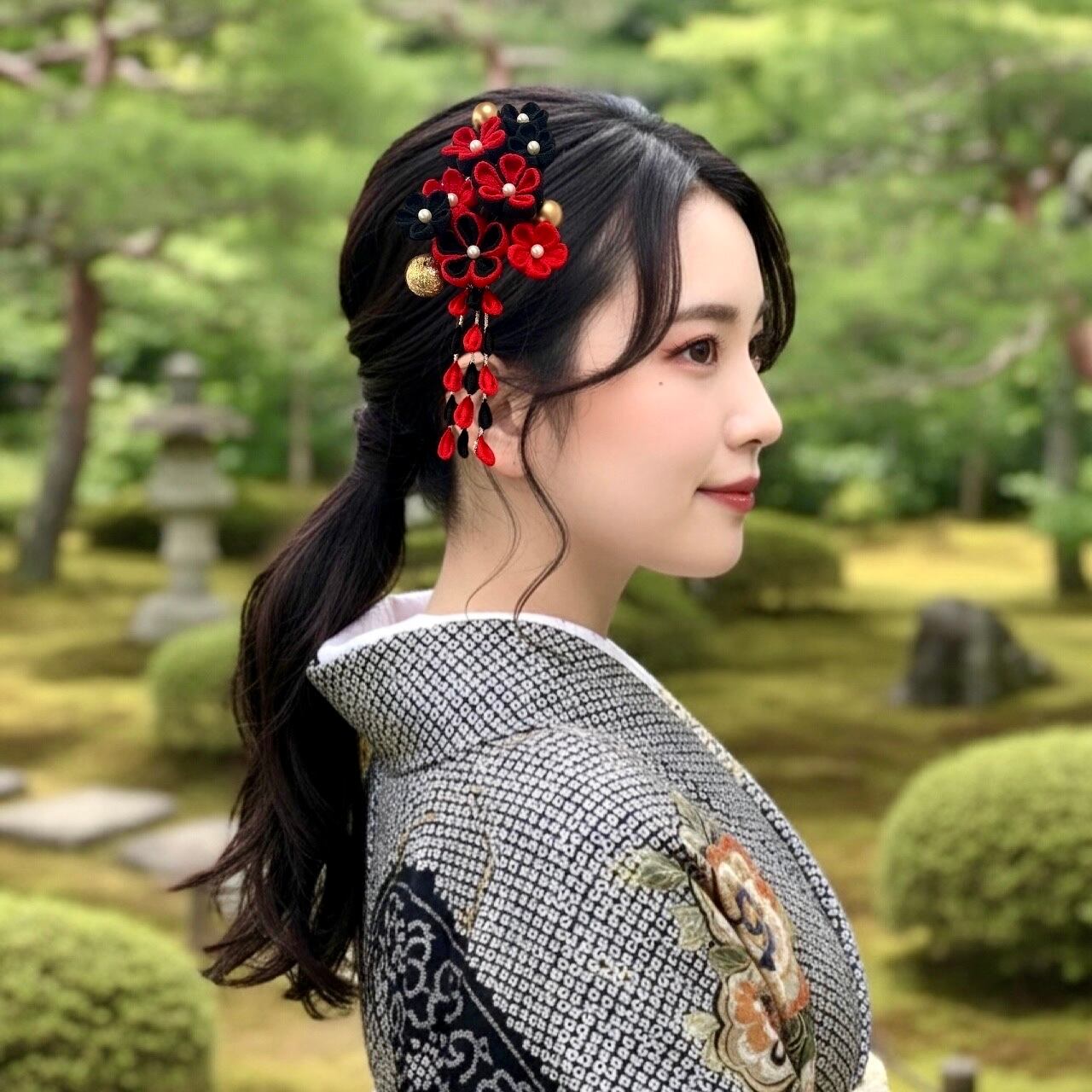 七五三 成人式 卒業式 結婚式 髪飾り 和装 袴 振袖 ツインテール