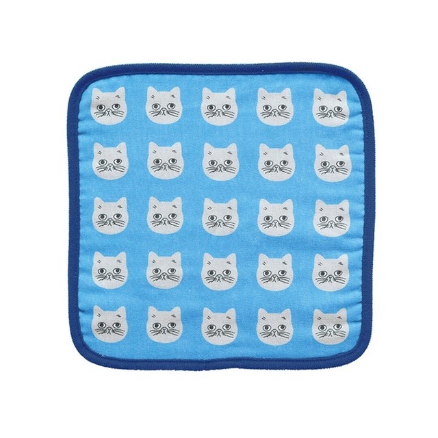 【松尾ミユキ】パイピングハンドタオル Piping hand towel cat